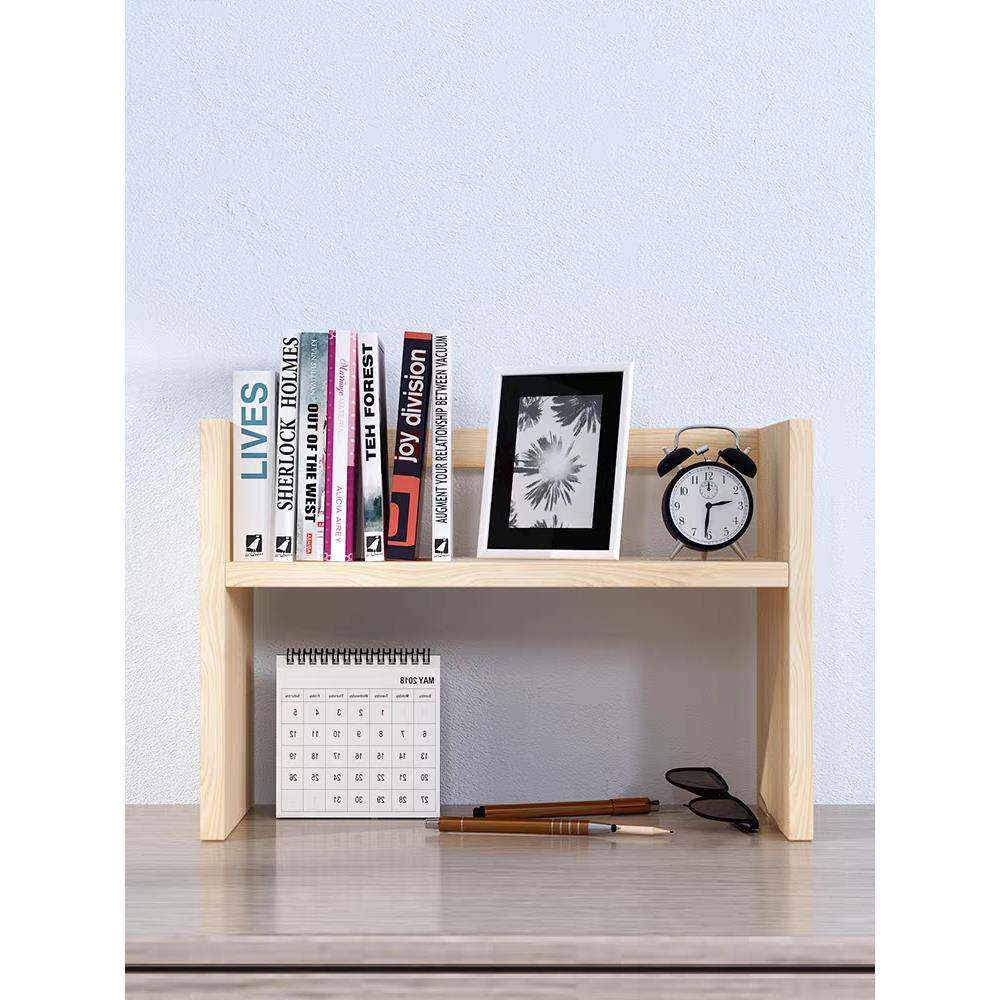 W木6电脑桌面上实书松木书柜书架学生学收纳架简易架书习架置物架