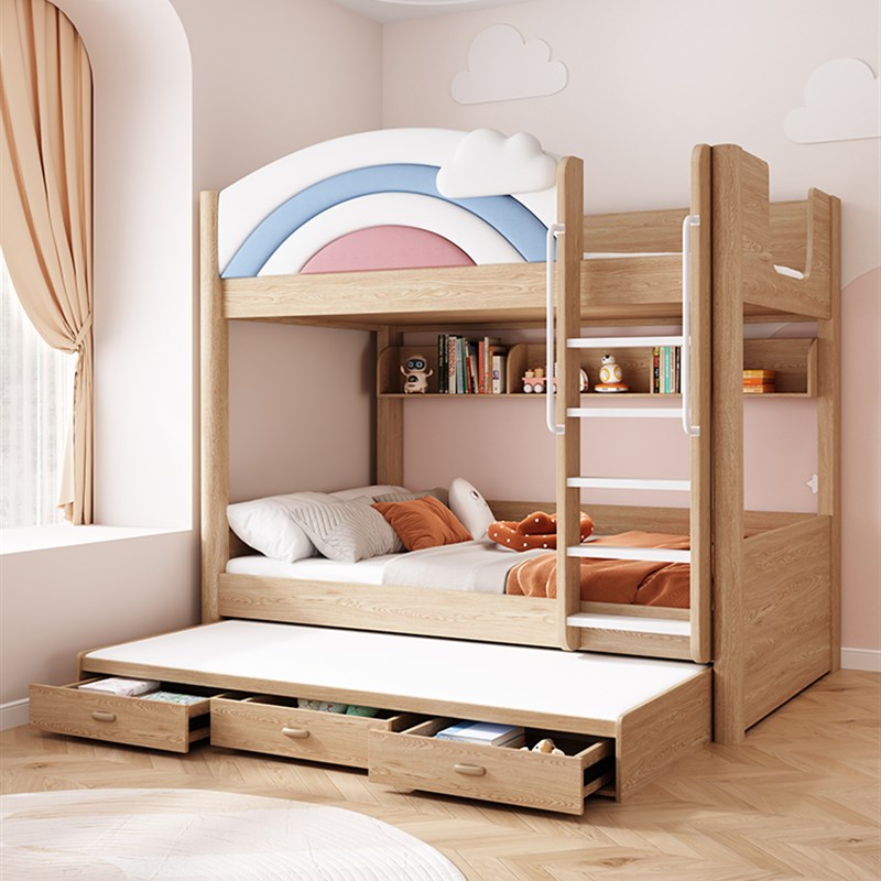 双层床小户d型子母高低床上下床铺两层成人互不干扰姐弟儿童床分