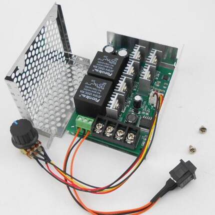 PWM流电机调速器12v4v36v24v马达倒直顺开关正反转切8GIT换器40A