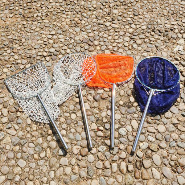 大物抄网不锈钢实心圈一体全套赶海渔具鱼网超硬卖鱼捞虾鱼捞鱼网