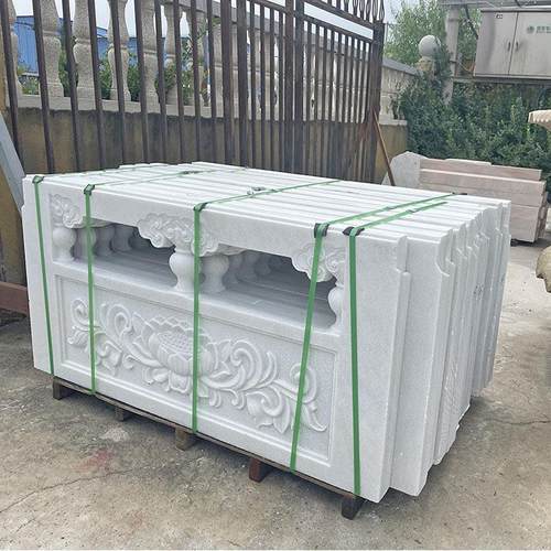 石雕栏板汉白玉栏杆升旗台护栏园林河道桥梁青石围栏梅兰竹菊栏板