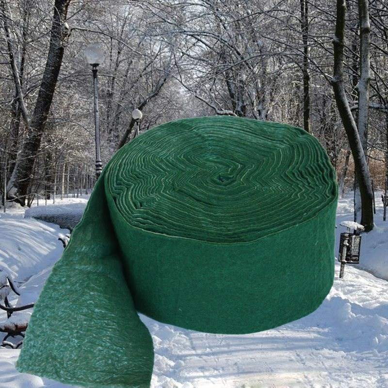 绿色防寒冬天裹树布保温苗木工程包树干绷带树木加膜X防冻冬季愈