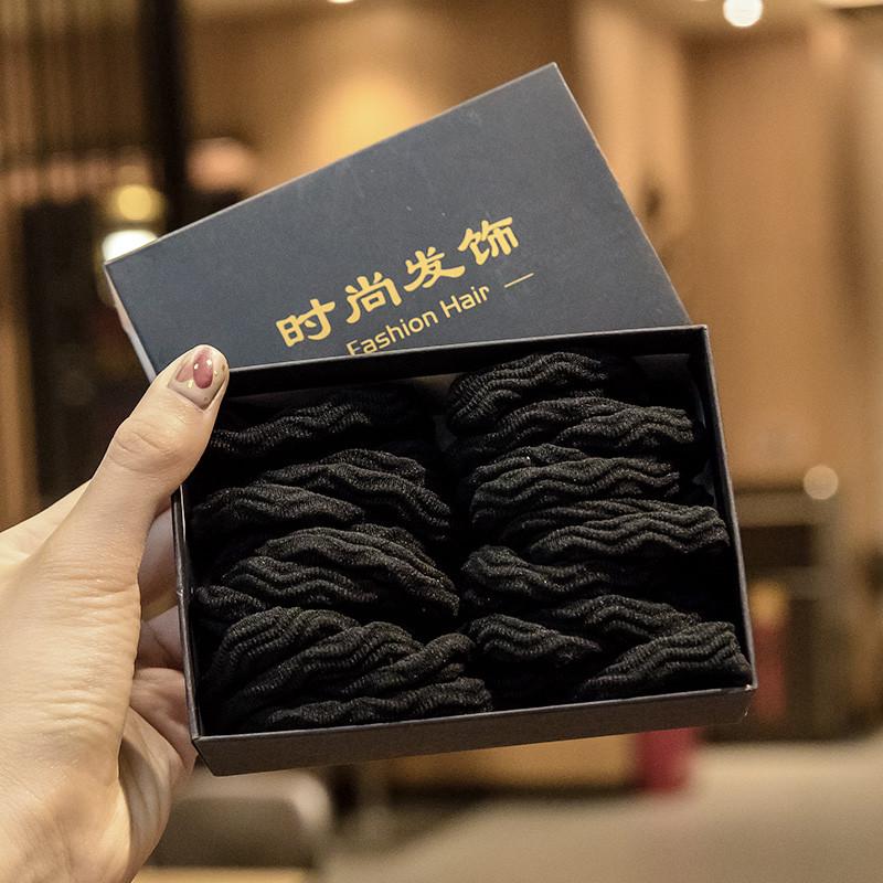 头绳女简约高弹力儿童橡皮筋发圈扎头发黑色皮筋扎头发绳耐用新款