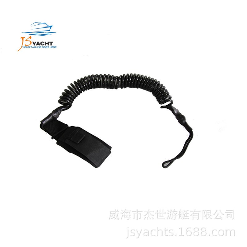 冲浪板脚绳划桨绑防丢绳弹力拴桨绳皮划艇SUP划.桨安全脚绳