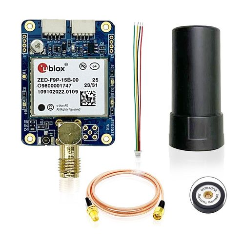 ZED-F9P-15B RTK高精度GPS模块板卡GNSS GPS四臂螺旋天V线B37B1GG