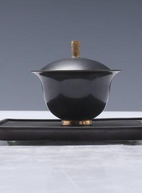 RHN中式创意售处楼陶瓷盘茶具茶道茶室茶托几客厅桌面新软装饰品