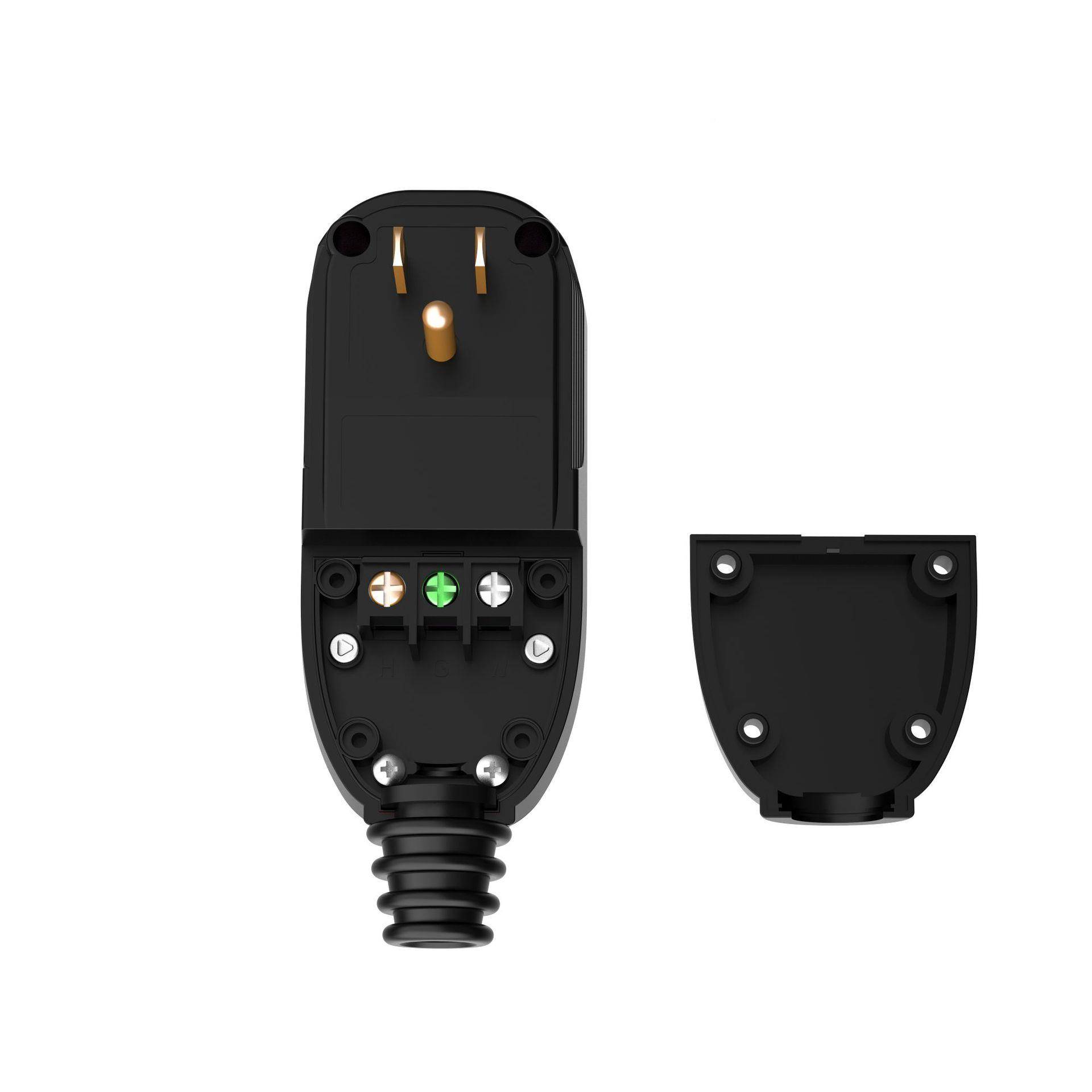 美规GFCI3接漏保插头15A自动复过压保护美标位线自检漏保81249脚