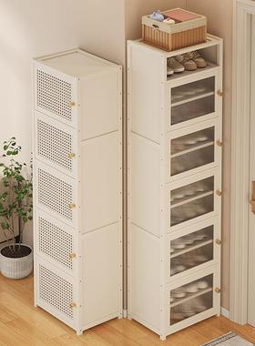 奶油风入户简易鞋架家防用门口多层收舍纳65886神济器宿经型尘小