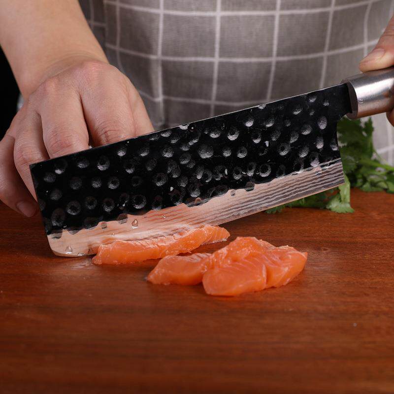 梨日式料理菜刀VG0钢芯锤厨纹锻打多用菜刀家用房1切片247刀花木