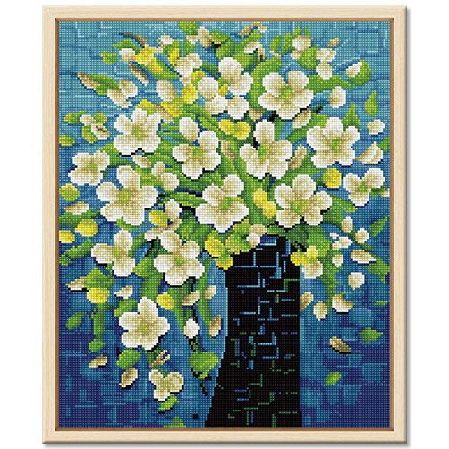 现简代约满钻钻钻石画新石画钻款diy人工花卉家居客厅书房装新饰