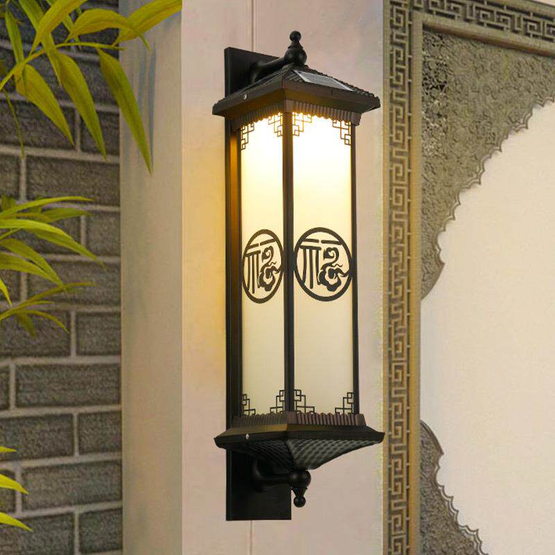 园阳太能中式壁灯户外庭院大门灯花围中式壁灯墙柱灯门别墅门前露