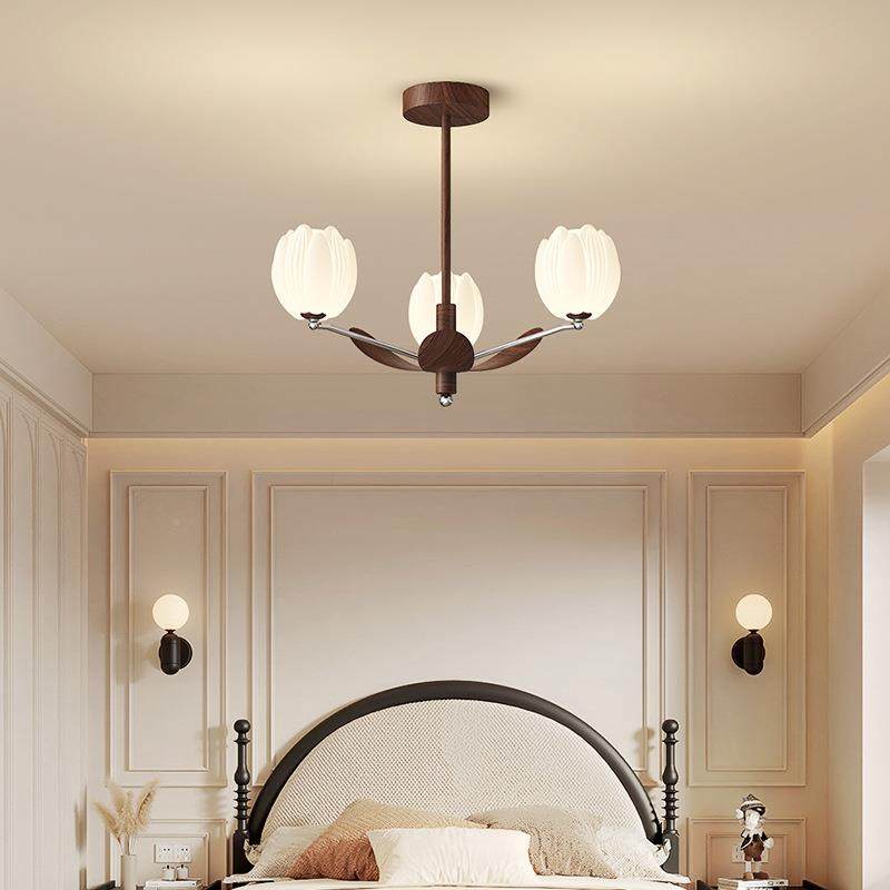 美式客厅灯古风室大厅复主44820灯中古风高端吊大卧气简约胡桃木,家装灯饰光源,智能吊灯,淘宝优惠券,粉丝福利购,淘宝优惠卷