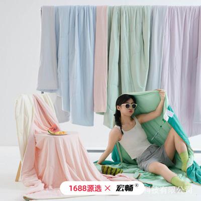 酒店级空同款深睡被A类母婴感YF-03260丝锦氨夏被可机洗薄被子调