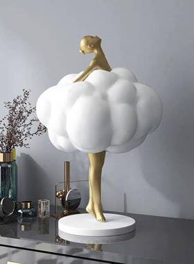 创意女客摆厅件大型落地电视柜边旁家居饰品DS8614软装乔迁新孩居