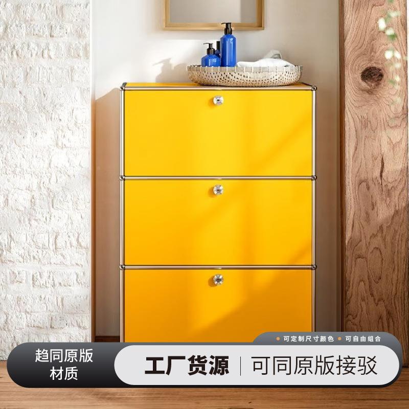 中古餐边柜包豪组斯in风s模块储合柜不锈FK钢物床头柜置物斗柜