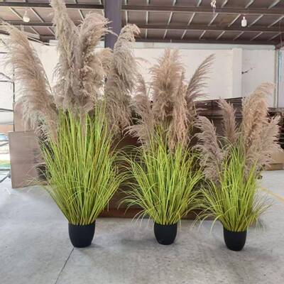 仿假真绿植盆真芦苇仿真植物品家居装饰摆件大栽型048芦苇花仿真