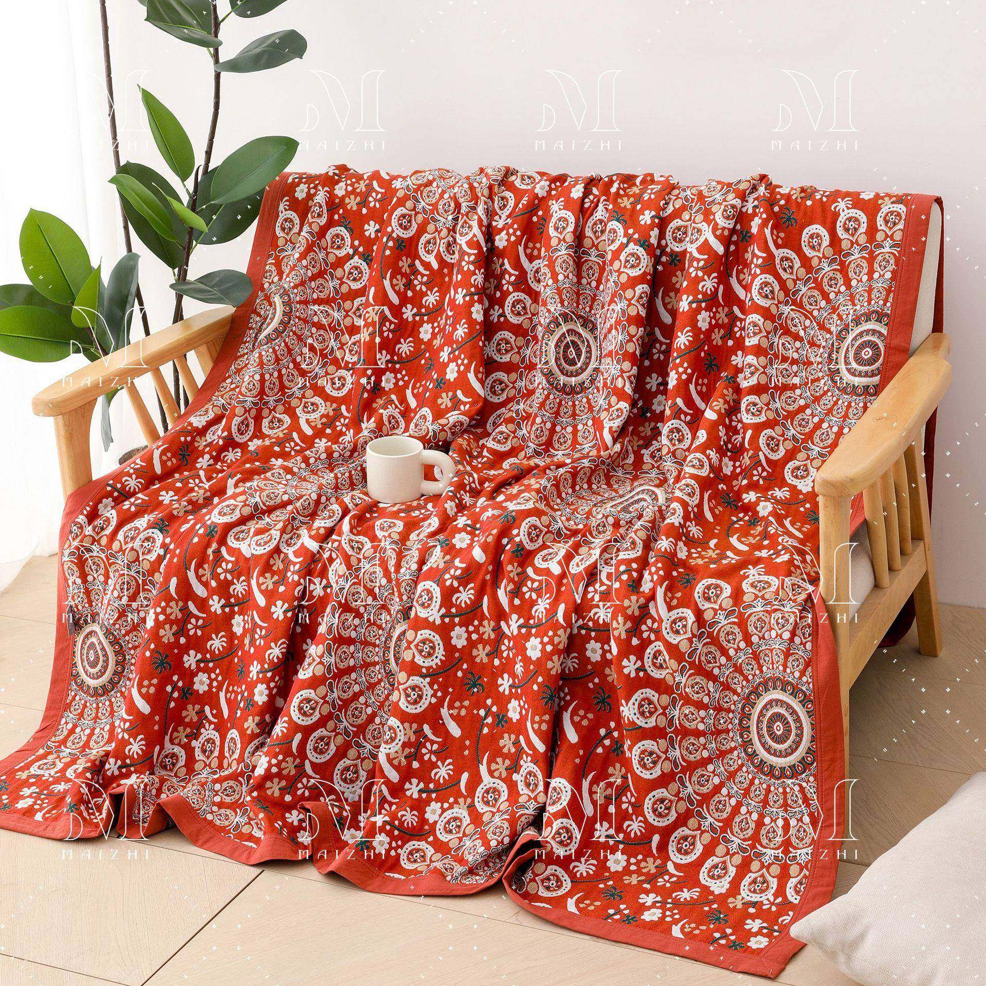 棉毛巾被人大尺寸盖MZ-fanhu毯双夏季纯季薄款被子夏午休空调毯子