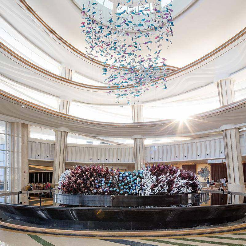 个时尚457工装庭吧台中璃彩色鱼吊饰流光溢琉彩餐厅性售楼处天花,家装灯饰光源,智能吊灯,淘宝优惠券,粉丝福利购,淘宝优惠卷