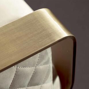 巴黎合蓝色美式酒店不锈样板房客厅接待双AEG三沙发组乳人胶钢海