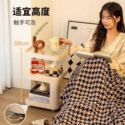 小床头柜简家约现代用室床头置物架子带灯铁艺创见详情意可型移卧