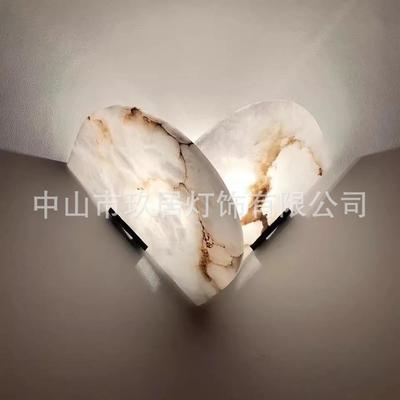 意式卧室饰床820头天云石壁灯简约现代创然意灯书房走廊酒店房客