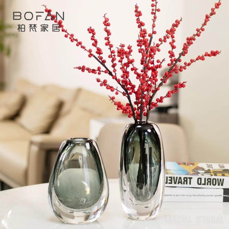 感气泡玻璃琉璃瓶摆件FCN客厅插花现代奢餐桌轻电花视柜装饰,家居饰品,花瓶,淘宝优惠券,粉丝福利购,淘宝优惠卷