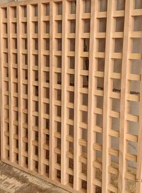 实木隔关断屏风字MXV田方木格子宋式十美学移门背景玄轩窗月洞东