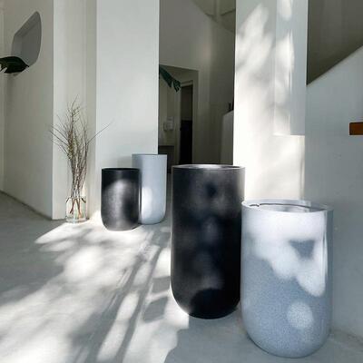 大型绿植泥盆高筒欧网红千北年木长条水造型客厅落花地NF053盆栽