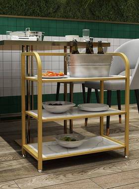 火锅置店菜架串KDS21092串香商用饭店多层车收架摆蔬菜品推带纳轮