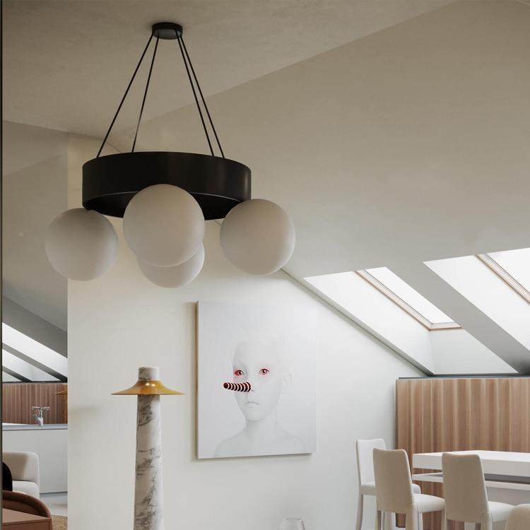 轻奢中魔客厅吊豆灯ins奶油现代圆泡泡餐厅古书房卧环室护眼841吊,家装灯饰光源,智能吊灯,淘宝优惠券,粉丝福利购,淘宝优惠卷