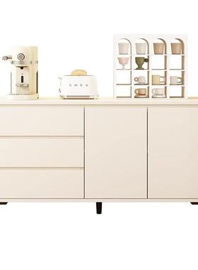 墙CBG1022餐柜边柜子储物柜置物客厅靠边柜现代简卧室白色斗约柜