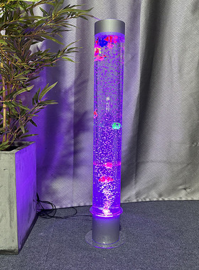 定制亚克力卧室新居摆件气泡柱水族婚庆路引水R柱管室内背景装饰