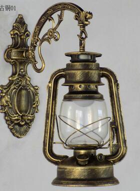 复怀古壁灯厅题马灯292020V电源接电式煤油灯型壁挂灯客装饰灯旧