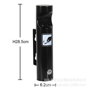 源头工厂无品牌/商用不锈钢烟灰30挂壁式桶烟灰缸烟蒂桶烟柱头4垃