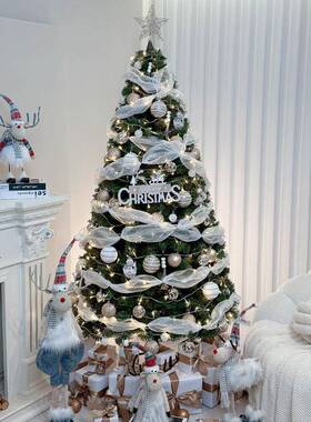 诞树家圣用加密15.米发光套餐圣PVC10183诞节装饰摆绿色大型1.8/1