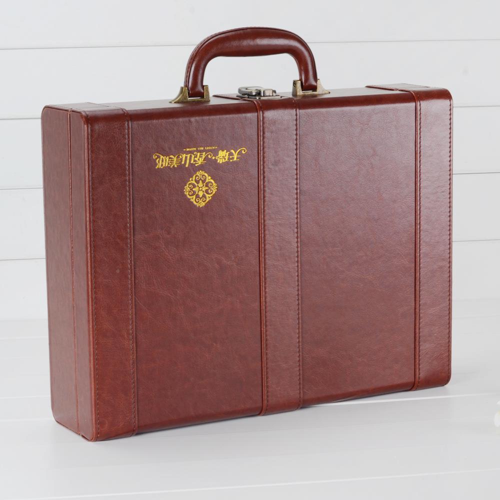 厂交家出新款房箱礼AXQ品公承接房产司箱物业交房交房盒皮钥匙资