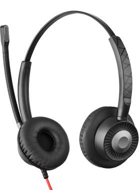 耳耳麦头戴耳客机呼叫中心用话49935耳麦降噪双麦克风服电务话坐