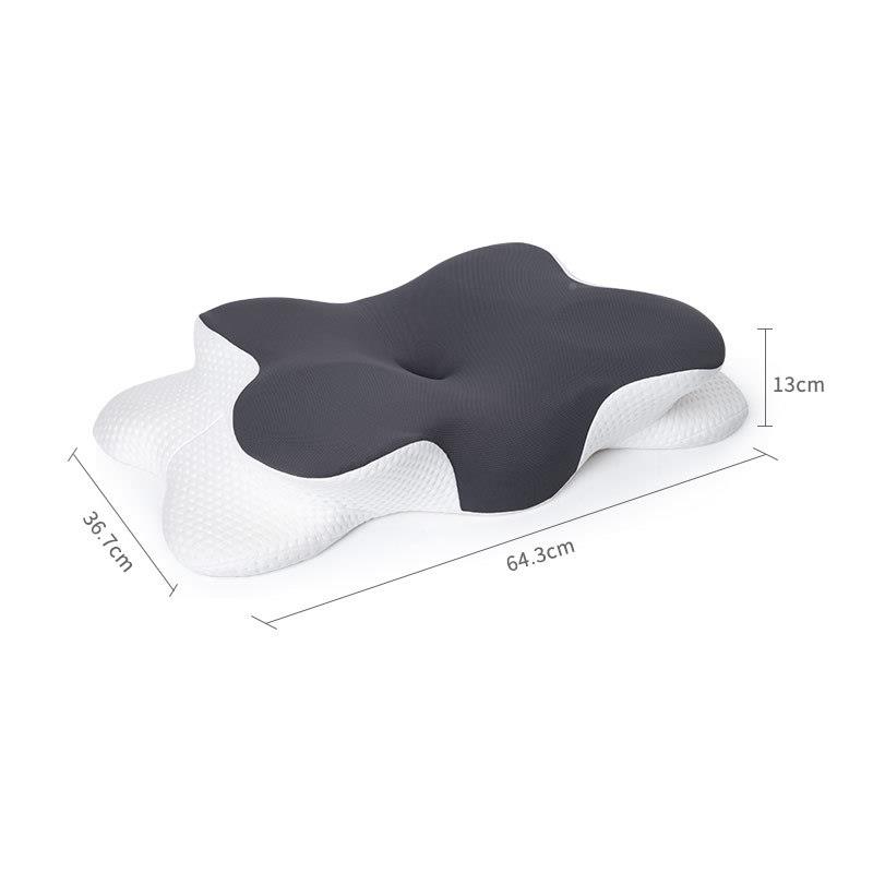 记忆白点子睡枕护颈深睡记忆枕回弹蝶形棉枕枕慢头记忆棉a头类太