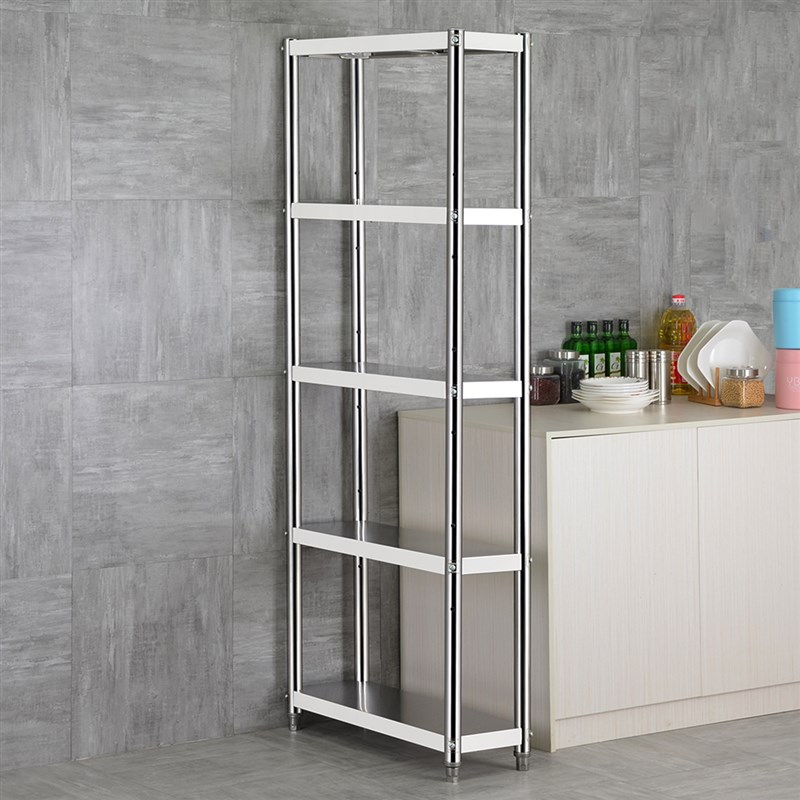 不锈钢宽25厘米夹缝收纳置物架四A层长60长50宽20墙角杂物锅架盆