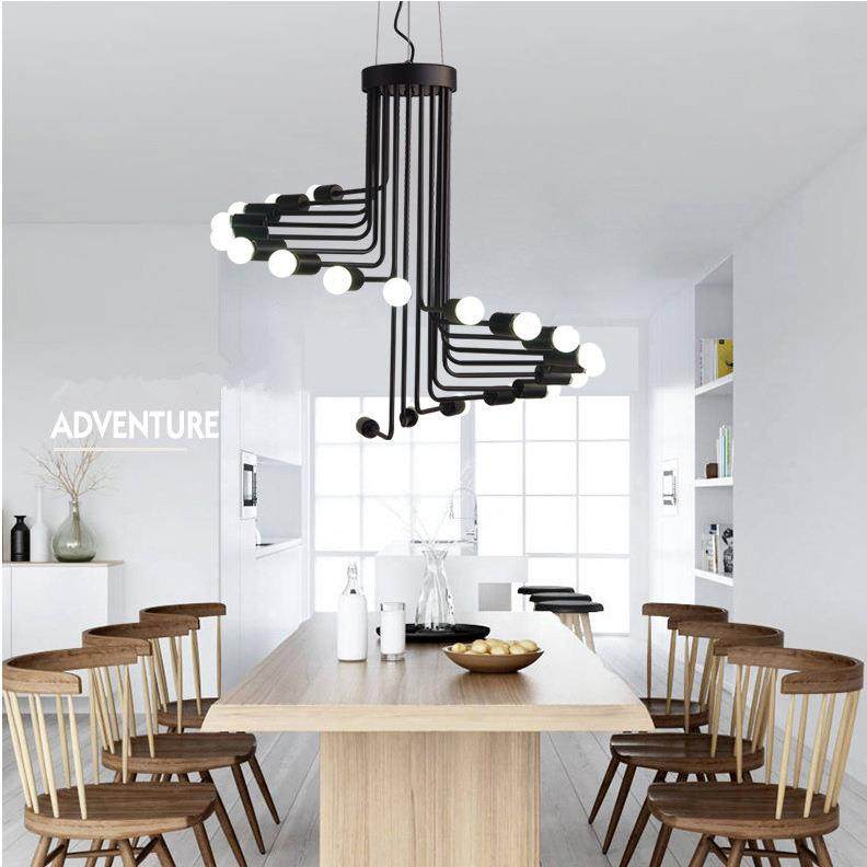 欧简北约oft工业286风创意个性餐厅客咖啡厅厅酒吧多头螺旋l楼梯,家装灯饰光源,智能吊灯,淘宝优惠券,粉丝福利购,淘宝优惠卷