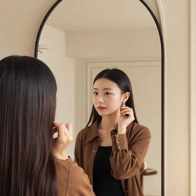 体全身镜室挂墙试卧衣镜女生穿al123衣家用立ins风壁挂落地镜镜可