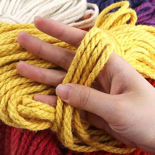 5m彩色麻绳手DImY装 饰照片墙麻DF344绳工材料绳 饰品编织绳挂毯装