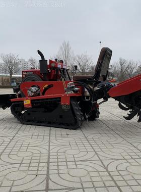 新理款25马力履旋带NIH耕机 手链轨式扶耕地松土机 柴油动力田园