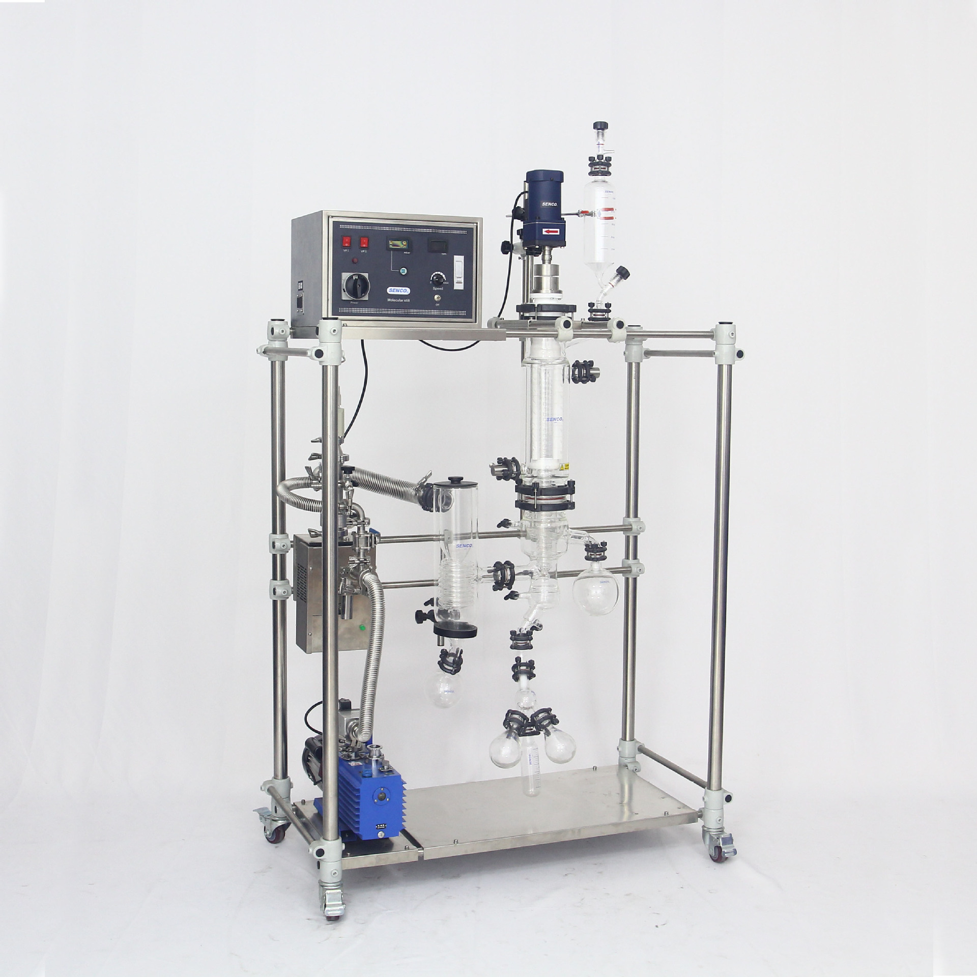 厂家供应 短程分子蒸馏系统 薄膜蒸发器 磁力驱动 适用高沸点物料