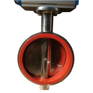 质D681Si卫生级537气动夹蝶动阀泉州启全抛光食品对级气不锈钢蝶