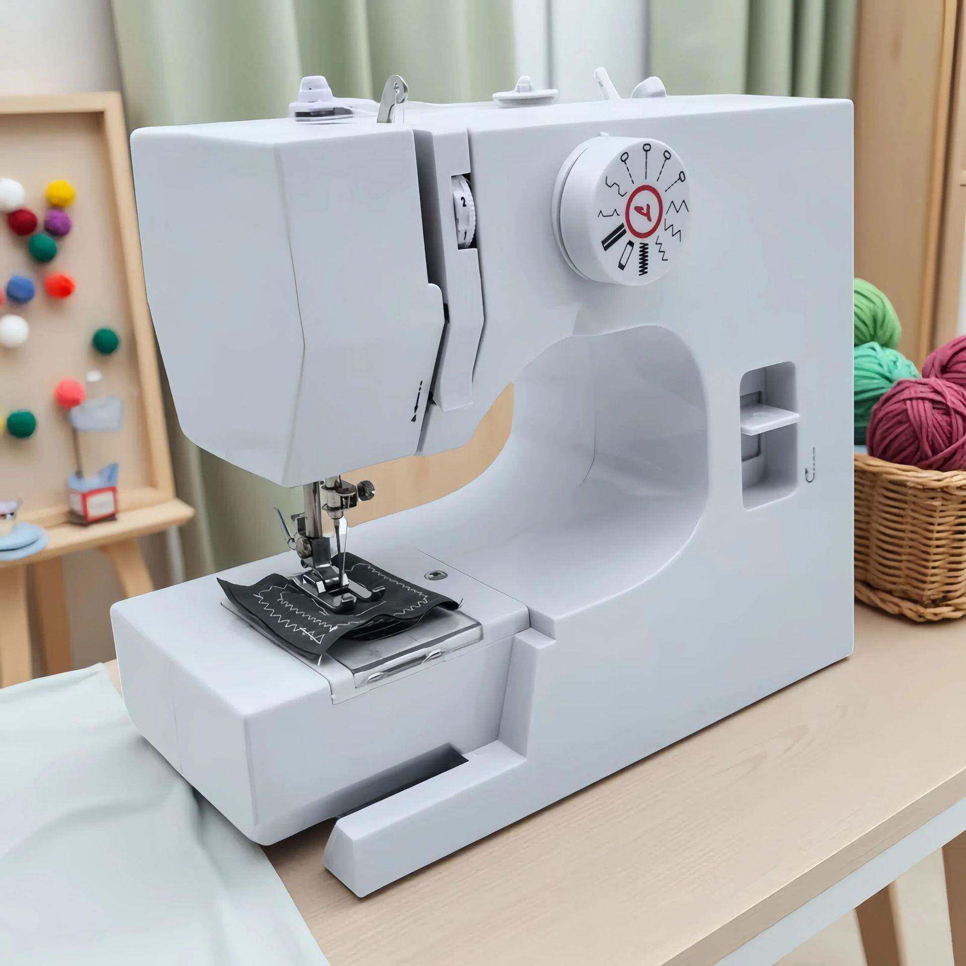 25缝纫机8动家用多功便携式脚踏锁边迷你738台式电缝能纫机