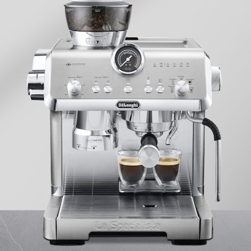 德龙(DeLonghio)家用半自动咖啡机EC9555M冷萃技术泵压研磨一体