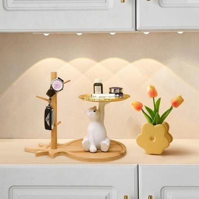 力熊进门口玄关钥匙收盘纳托摆件入户客厅隔新断柜乔GAF迁居暴装