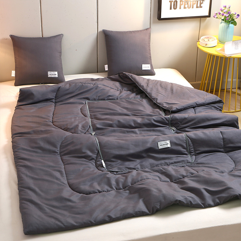 抱枕被子两用汽车载用四季通用办公室午K睡毯子折叠小靠枕头二合