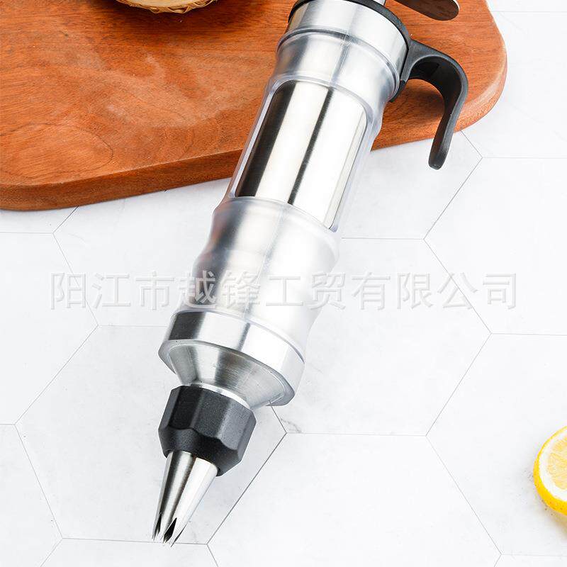 油裱手压曲奇饼干裱花套奶装DIY烘焙工枪具奶油枪花YF-081烘培工